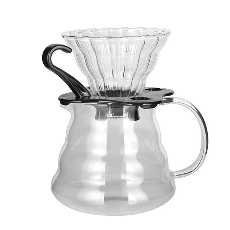 Hiware 600ml Coffee Server, Standard Glass Coffee Carafe, Coffee Pot, Clear